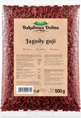 Produktbild von Goji Beeren 500 G - Superfood - Antioxidantien - Ohne Zusätze - Naturbelassen und Getrocknet