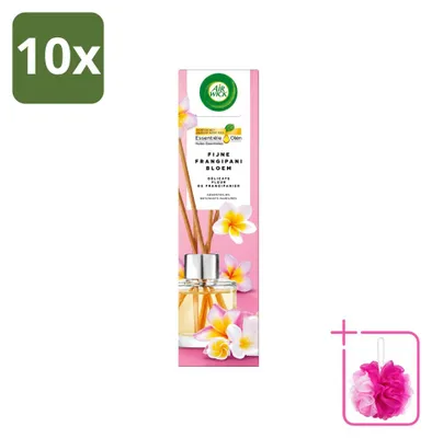 Imagen del producto de 10 difusores Air Wick, fragancia "Zarte Frangipani-Blüte" (Delicada flor de frangipani) - 40 ml - Paquete económico - 10 unidades