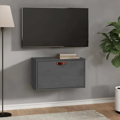 Immagine prodotto di The Living Store Armadio a muro grigio 60x30x35 cm in legno di pino massiccio