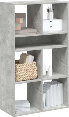 Produktbild von Möbel Bücherregal Betongrau 66x31x112 cm Holzwerkstoff - Bücherregale 860304