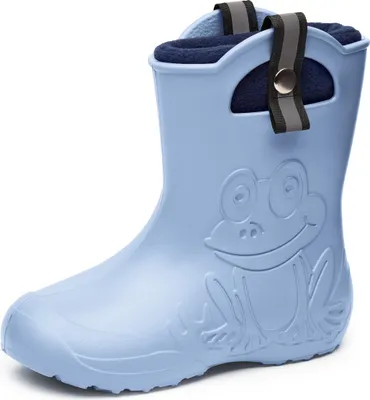 Produktbild von Ladeheid Kinder Federleichte Gummistiefel Thermo Fütterung Mädchen Jungen Rutschfest Regenstiefel Kinder Regenschuhe LA-CA-Frog245 (Gelb, 32/33 EU)