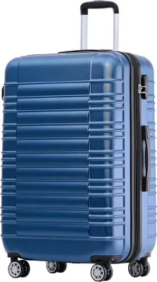 Productafbeelding van Famanu Hartschalen Trolley M met dubbele wielen - Blauw
