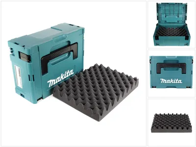 Obrázek produktu pro Systémový kufr Makita MAKPAC 2 - s univerzální vložkou pro akumulátorové nářadí Makita 18 V šroubováky pily brusky