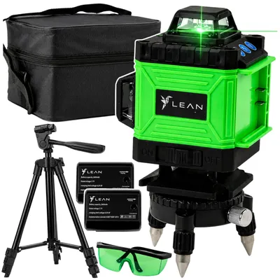 Produktbild von 4D-Laser-Nivellierflugzeug, 16 Linien, Tasche, 2 Batterien, grün