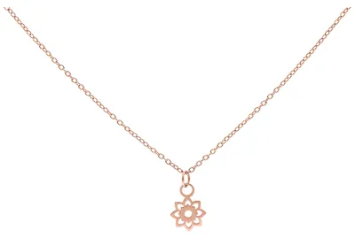 Produktbild von Wildcat Halskette - Little Sunflower Kette - Roségold - Chirurgenstahl 316L - wasserfest, langlebig, hautverträglich, Roségold
