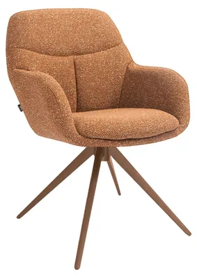 Produktbild von Kick Collection Drehstuhl Abel - Terrakotta - Textur Stoff - Erhältlich in vielen Farben