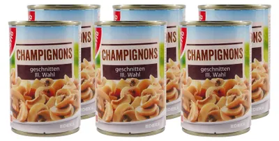 Produktbild von Gut & Günstig Champignons Geschnitten (24 x 290g)