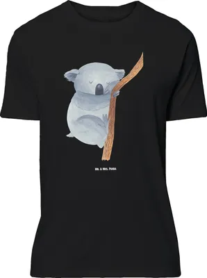 Produktbild von Mr. & Mrs. Panda T-Shirt Koalabär - Schwarz - Geschenk, Schlafzimmer, Träumen, Traumland, Koala, XXL, Lustige Sprüche, Shirt, Tshirt, schlafen, mit Spruch, Bär, Oversize