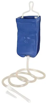 Image de Ensemble D'enema De Voyage : Capacité 2 L, Avec Cannule Anale, Cannule Vaginale, Robinet, Et Tube Et Sac De Transport