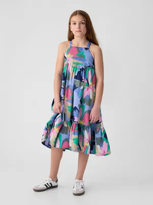 Produktbild von GAP Mädchen-Midikleid mit Blumenmuster XL
