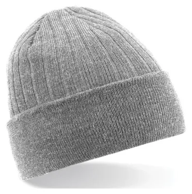 Image de Beechfield - Bonnet pour hommes/femmes unie FK1464 (taille unique) (gris chiné)