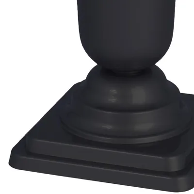 Produktbild von Grabvase Kunststoff - schwartz - H27 cm - Grabschmuck - Blumenvase fur Gedenkstatte/friedhof