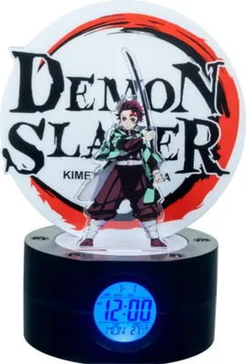 Produktbild von Teknofun Demon Slayer: Kimetsu no Yaiba Wecker mit Leuchtfunktion Tanjiro 21 cm