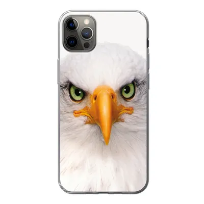 Produktbild von MuchoWow® Handyhülle Schutzhülle Hülle für iPhone 13 Pro Max Jungen - Adler - Amerikanischer Weißkopfseeadler - Vogel - Porträt - Schnabel - Augen Silikon Softcase Handy Hülle - Mobiltelefon