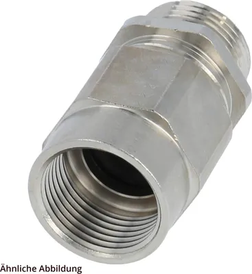 Immagine prodotto di Adattatore FLEXA Z-M diritto M40x1,5 con filettatura interna ed esterna con scarico della trazione, campo di serraggio 24,0 mm - 33,0 mm - 1 pezzo