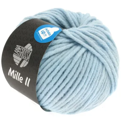 Produktbild von Lana Grossa MILLE II 50 g strapazierfähiges Mischgarn mit Wolle 55 m Farbe 085 - Hellblau