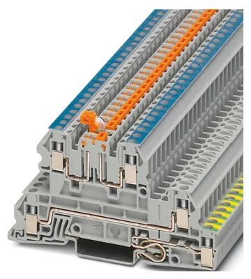 Immagine prodotto di Morsetto da pavimento 0,2-4 mm² da 5,2 mm - Morsettiera da installazione 5,2 mm 21 A UTI 2,5-PE/L/NTB