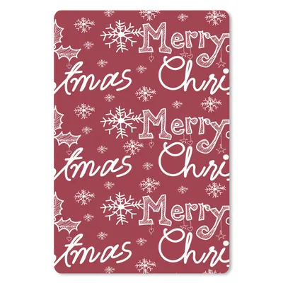 Produktbild von MuchoWow® Mauspad Mousepad Muster - Schnee - Weihnachten - Zitate 40x60 cm - Mousepads - Maus Mat - Pad - Mausunterlage - Schreibtisch Accesoire