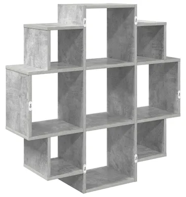 Zdjęcie produktu dla Półka ścienna vidaXL, betonowy szary kolor, 90 x 25 x 90 cm, materiał drewnopochodny