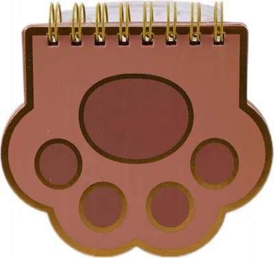 Produktbild von Mini Notizbuch C7 für Kinder - Süßes Pfoten Motiv Tagebuch - Kleines Heft für Notizen - Geschenk