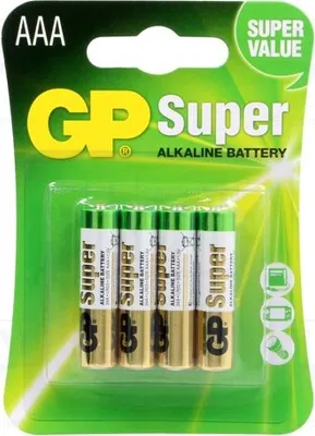 Produktbild von 1x Batterie: alkalisch aufladbar(nein) 24A-F4W B4 Batterien AAA Anz.Bat: 4 1,5V