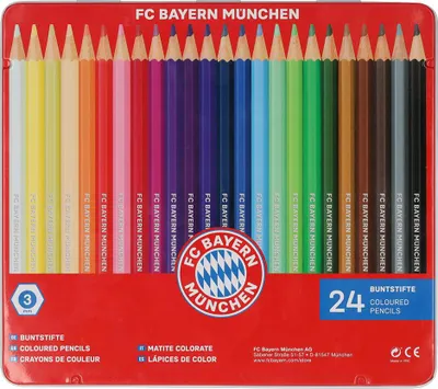 Immagine prodotto di FC Bayern 34536 Set di 24 matite colorate