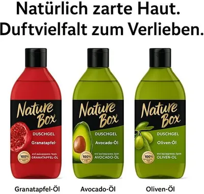 Immagine prodotto di Nature Box Gel doccia all'oliva, 385 ml (PRODOTTO DALLA GERMANIA)