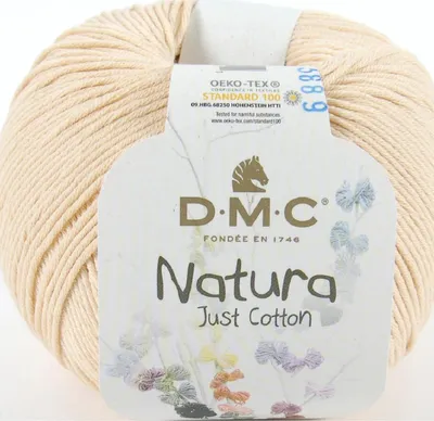 Productafbeelding van DMC Natura Just Baumwolle - zacht en mat garen, 100% gekamd katoen, kleur 302 (kleur N81)
