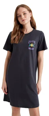 Produktbild von DeFacto Damen Gestrick Kurzarm Kleid für Damen