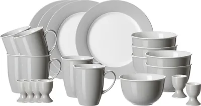 Produktbild von Ritzenhoff & Breker DOPPIO Grau Frühstücks-Set 24-teilig