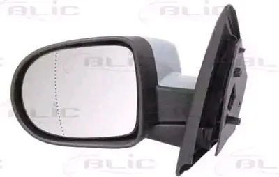 Produktbild von BLIC 5402-09-2002119P Außenspiegel Seitenspiegel Links für RENAULT Clio III Schrägheck (BR0/1, CR0/1) Beheizt Asphärisch Grundiert Elektrisch