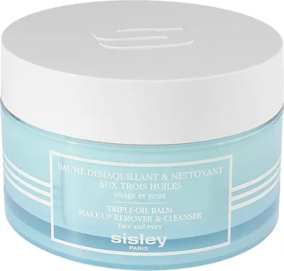 Productafbeelding van Sisley Triple-Oil Balm, make-up remover en reinigingsbalsem, geschikt voor zowel mannen als vrouwen, voor alle huidtypes, voedend, 125 ml, in pot