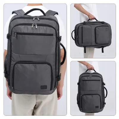 Zdjęcie produktu dla Plecok do samolotu, 55x40x20 cm, 3 w 1, wodoodporny, pojemność 40 litrów, duży, idealny do laptopów i podróży