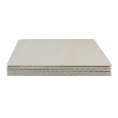 Image de Creality Laser 10pcs Module Basswood Plywood Sheets 8x8x1/8'' Wood Pieces Materials Suitable for laser Engraving and Carving DIY Projects Home Decoration