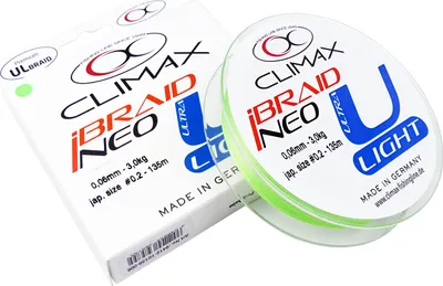 Produktbild von Climax Angelschnur iBraid U-Light (chartreuse, 135 m)