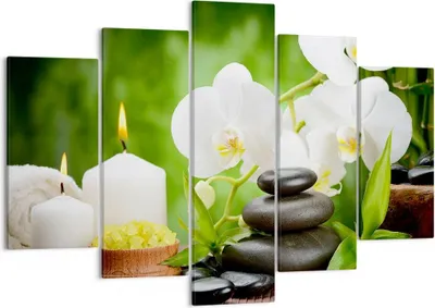 Produktbild von Bild auf Leinwand - Leinwandbild - Blume aromatherapie spa - 150x100cm - Wand Bild - Wanddeko - Leinwanddruck - Bilder - Kunstdruck - Wanddekoration - Leinwand bilder - Wandkunst - EA150x100-2718