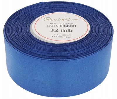 Produktbild von PassionRoom_pl Satinband Dekoband 38mm 32m Dunkelblau