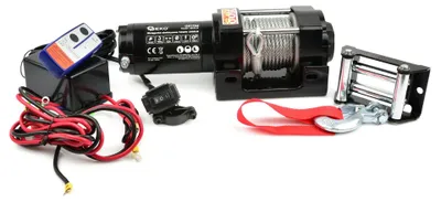 Immagine prodotto di Verricello elettrico, 12 v, portata massima 3500 lb / 1588 kg, ideale per traino di veicoli, barche e attrezzature, con telecomando wireless senza fili