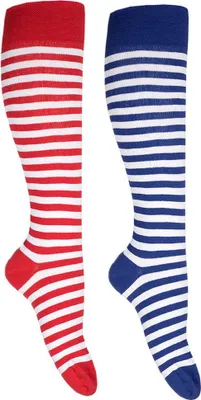 Produktbild von Ringelstrümpfe rot+blau weiß 31/34