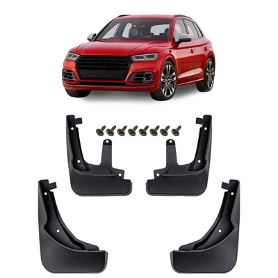 Produktbild von HERSTMOTO Schmutzfänger, 4er-Set Schmutzfänger-Kit Spritzschutz Schmutzfänger mit Befestigungssatz für Audi SQ5 FY 2017-2024, Zubehör Vorne Und Hinten
