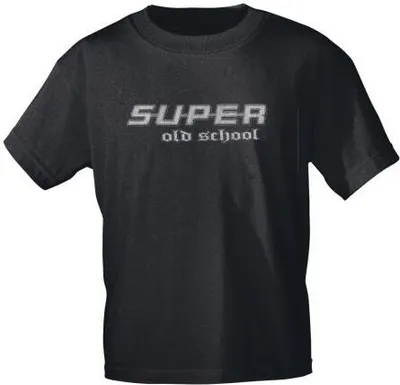 Produktbild von T-Shirt mit Print - Trucker - SUPER Old School - 10819 schwarz Gr. S-3XL Größe - S