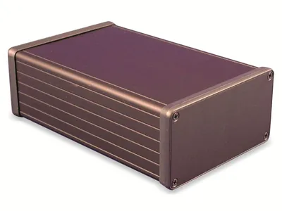 Obrázek produktu pro Hliníkový kryt HAMMOND, 1455N1601BK, extrudovaný hliník, IP54, 160 × 103 × 53 mm