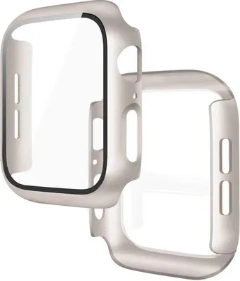Produktbild von Stravo Case für Apple Watch Series 11/10 46 mm – Hartschale mit Displayabdeckung, passgenaues Design – Starlight