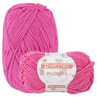 Zdjęcie produktu dla Materiały do rękodzieła, wełna, przędza do robót ręcznych HELLROSA Nice Life, 100%.poliakryl , motek 50 g