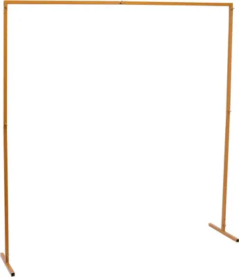 Produktbild von Hochzeits-Hintergrund - Quadratischer Rahmen/Ständer - 2 x 2 m - Verzinktes Eisenrohr - Traglast 10 kg - 25 mm Vierkantrohr - Kunststoffbeschichtung & Einbrennlackierung