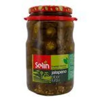 Selin Eingelegte Jalapeños – Würzige und knackige Peperoni für pikante Gerichte, 1500g Glas