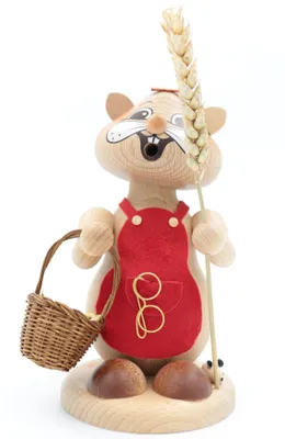 Produktbild von Kuhnert - Echt Erzgebirge Hamster Räuchermann,-figur,-männchen 18cm - Frau
