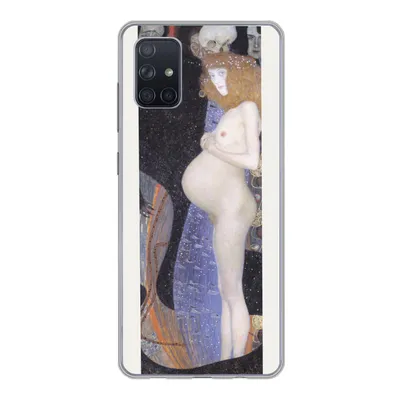 Produktbild von MuchoWow® Handyhülle Schutzhülle Hülle für Samsung Galaxy A71 Hoffnung I - Gustav Klimt Silikon Softcase Handy Hülle - Kartenbesitzer