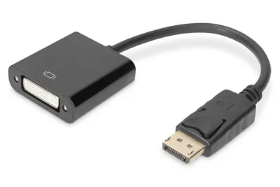 Produktbild von Digitus DisplayPort Adapter / Konverter, 0,15 m, DisplayPort, DVI-I, Nickel, 1.1a, Kupfer