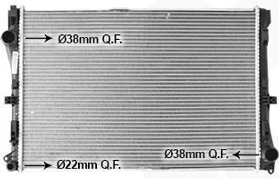 Produktbild von VAN WEZEL 30012722 Kühler Wasserkühler Motorkühler passend für MERCEDES-BENZ C-Klasse T-modell (S205) C-Klasse Limousine (W205)